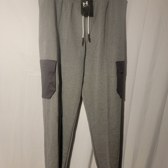 Under Armour 1373233-010 Terry Utility Jogger Sweatpants Men's Size Large - Picture 6 of 8